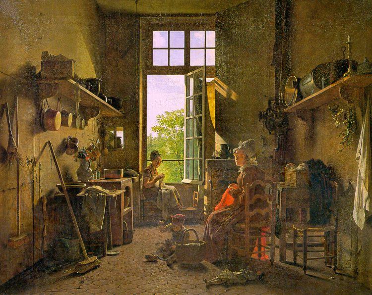  Martin  Drolling Interior of a Kitchen Sweden oil painting art